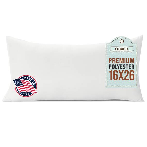 Pillowflex Polyester-Füllung, maschinenwaschbar, 40 cm x 65 cm, Kissenform-Einsatz.
