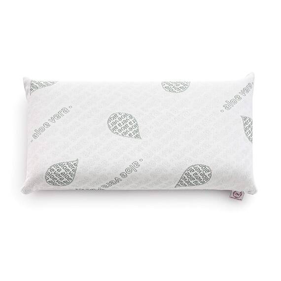 Textilhome – Viskoelastisches Kopfkissen 150x36x12 cm | Ergonomisches Nackenstützkissen mit 100% Viscoschaumkern, Aloe Vera Bezug, Doppelbezug mit Reißverschluss.
