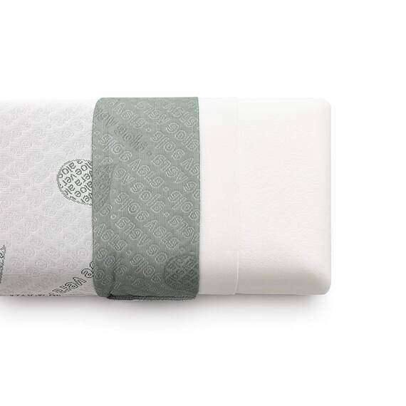Textilhome – Viskoelastisches Kopfkissen 135x36x12 cm | Ergonomisches Nackenstützkissen mit 100% Viscoschaumkern, Aloe Vera Bezug, Doppelbezug mit Reißverschluss.