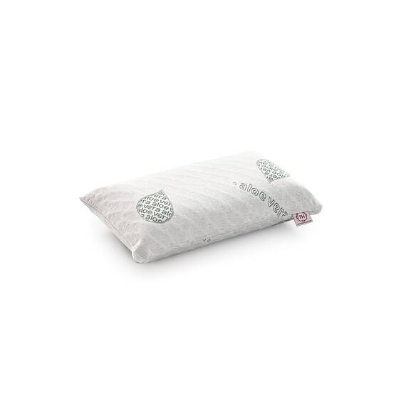 Textilhome – Viskoelastisches Kopfkissen 60x36x12 cm | Ergonomisches Nackenstützkissen mit 100% Viscoschaumkern, Aloe Vera Bezug, Doppelbezug mit Reißverschluss. 2er Set