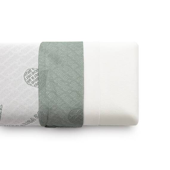 Textilhome – Viskoelastisches Kopfkissen 60x36x12 cm | Ergonomisches Nackenstützkissen mit 100% Viscoschaumkern, Aloe Vera Bezug, Doppelbezug mit Reißverschluss. 2er Set