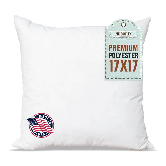Pillowflex Mit Polyester gefüllt, maschinenwaschbar, 43 cm x 43 cm, Kissen-Form-Einsatz