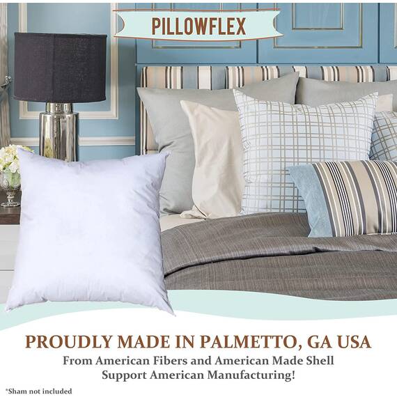 Pillowflex Polyester-Füllung, maschinenwaschbar, 38 x 38 cm, Kissenform-Einsatz.