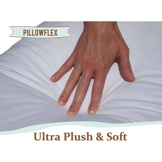 Pillowflex Polyester gefüllt Maschinenwaschbar Kissen Form einfügen, Polyester-Mischgewebe, weiß, 68cm x 68cm / 27 x 27 - Inch