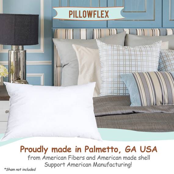 Pillowflex Synthetische Daunen-Alternative Kisseneinsätze für Kissenbezüge, 30,5 x 121,9 cm