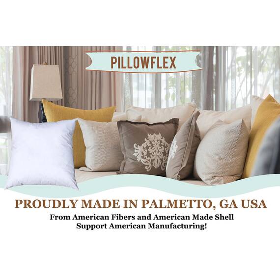 Pillowflex Polyester-Füllung, maschinenwaschbar, 38 x 38 cm, Kissenform-Einsatz.