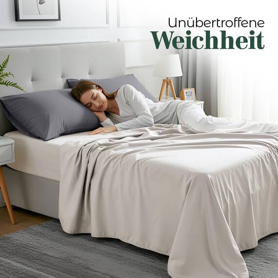 Utopia Bedding – 2er-Set Kissenbezüge – 50 x 75 cm – Oeko-TEX – Gebürstete Mikrofaser, 100% Polyester, mit Umschlagverschluss (Kissenfüllung Nicht enthalten), nur Kissenbezug – Grau
