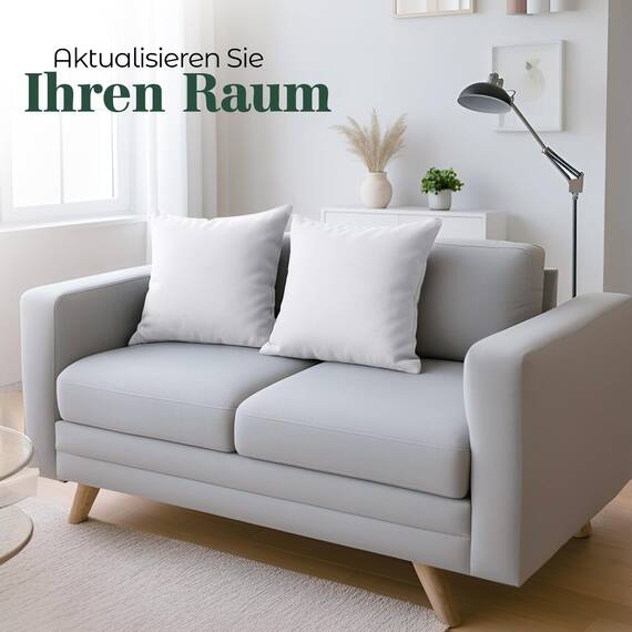 Utopia Bedding – 4er-Set Kissenbezüge – 50 x 50 cm – Oeko-TEX – Gebürstete Mikrofaser, 100% Polyester, mit Umschlagverschluss (Kissenfüllung Nicht enthalten), nur Kissenbezug – Weiß