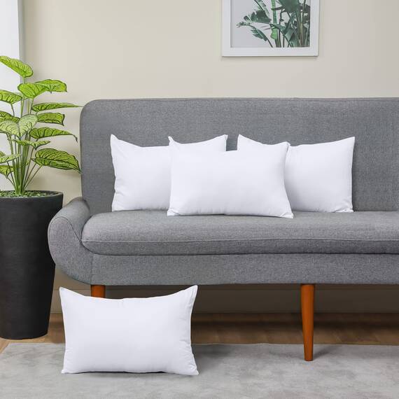 Utopia Bedding – 4er-Set Kissenbezüge – 40 x 60 cm – Oeko-TEX – Gebürstete Mikrofaser, 100% Polyester, mit Umschlagverschluss (Kissenfüllung Nicht enthalten), nur Kissenbezug – Weiß