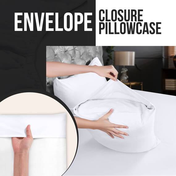 Utopia Bedding Queen-Kissenbezüge – 12er-Pack – Hotelverschluss – weicher, gebürsteter Mikrofaserstoff – schrumpf- und farbecht, Kissenbezüge, Queen-Size, 20 X 30 Inches (weiß)
