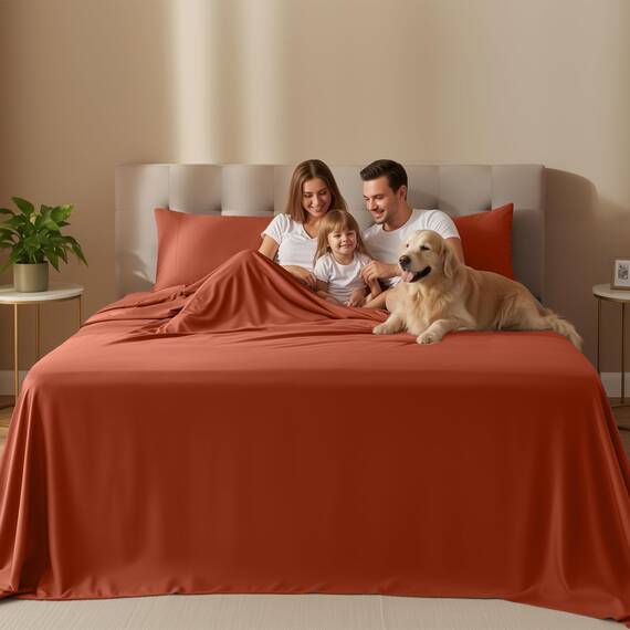 Utopia Bedding Bettwäscheset für California King-Size-Betten – 4-teiliges Bettwäscheset, weiche und atmungsaktive Mikrofaser, enthält 1 Spannbetttuch, 1 Bettlaken und 2 Kissenbezüge