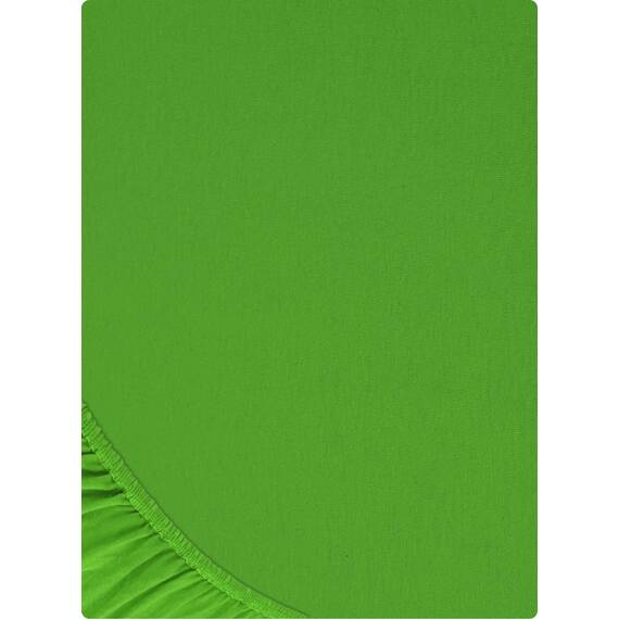 Buymax Spannbettlaken 120x200cm Baumwolle 100% Spannbetttuch Bettlaken Jersey, Matratzenhöhe bis 25 cm, Farbe Apfelgrün