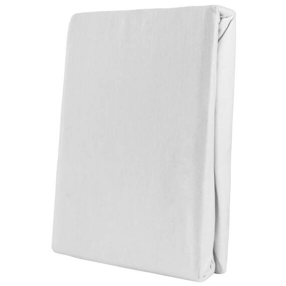 Leonado Vicent - Classic Spannbettlaken Bettlaken 100% Baumwolle Jersey Spannbetttuch in vielen Farben & Größen, Maße Spannbettlaken:200 x 200 cm - 200 x 220 cm, Farbe Spannbettlaken:Weiß