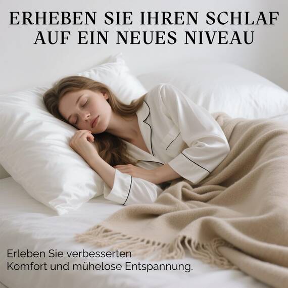 SeidenKissenbezug 40x80, Ravmix Kissenbezüge aus Seide, für Haar und Haut, mit verstecktem Reißverschluss, beide Seiten Seide, Maulbeerseide Kopfkissenbezug 40x80, 1 Stück, Weiß