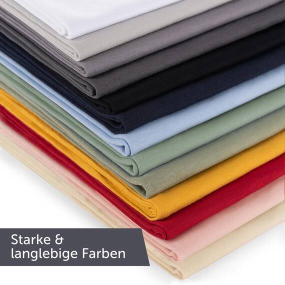 Blumtal Kissenbezug 40 x 80 cm (2er Set Kissenbezüge) - Rot - 100% Baumwoll-Jersey, Oeko-Tex Zertifiziert, Kopfkissenbezug 40x80 - Jersey Kissenhülle für Kissen 40x80 cm mit Reißverschluss