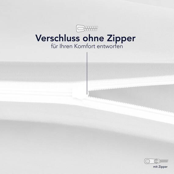 Dreamzie Kopfkissenbezug, 40 x 145 cm (2 Stück), 100% Baumwolle, Jersey, 150 g/m², weiß, Kissenbezug 40 x 145 cm, Baumwolle, strapazierfähig, hypoallergen, für Kopfkissen