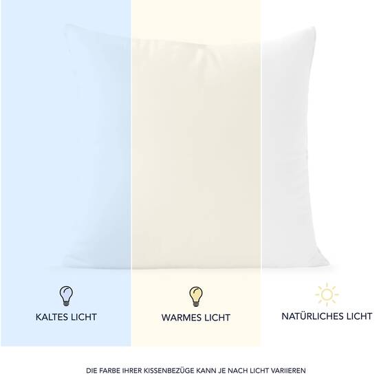 Dreamzie Kissenbezug 65 x 65 cm (Set mit 2) - 100% Jersey Baumwolle 150 g/qm Kissenbezüge -Weiß - Für Kissen 65 x 65 cm - Kissenhülle (Kissen Nicht im Lieferumfang enthalten)
