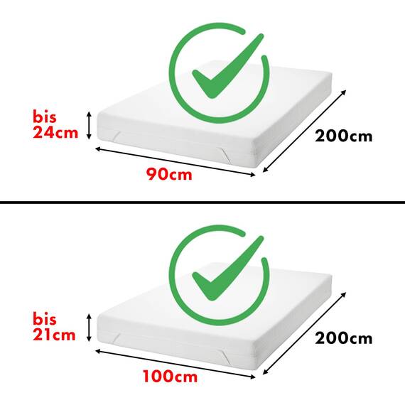 Jacobson Jersey Spannbettlaken Spannbetttuch Baumwolle Bettlaken (90x200-100x200 cm, Natur)