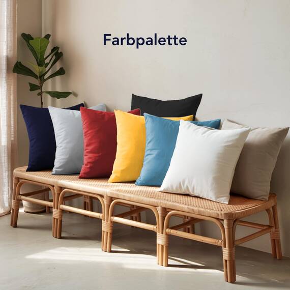 Dreamzie Kissenbezug 60 x 60 cm (Set mit 2) - 100% Jersey Baumwolle 150 g/qm Kissenbezüge -Anthrazit - Für Kissen 60 x 60 cm - Kissenhülle - Kissenbezug - Resistent und Hypoallergen