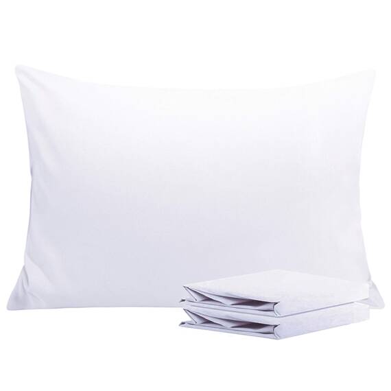 NTBAY 2er Set Kissenbezug 40x60 cm 100% Mikrofaser Kissenhülle, Superweicher Kopfkissenbezug, Weiß