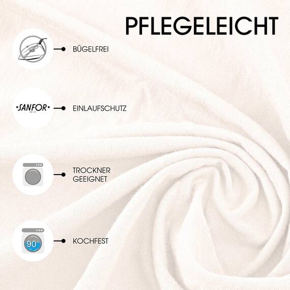 CelinaTex Jersey Topper Spannbettlaken Lucina Doppelpack 180x200-200x200cm Schnee weiß 100% Baumwolle gekämmt bis 12cm Matratzenhöhe Spannbettbezug, Leintuch, Bettlaken, elastisch, Strech, Oeko-Tex