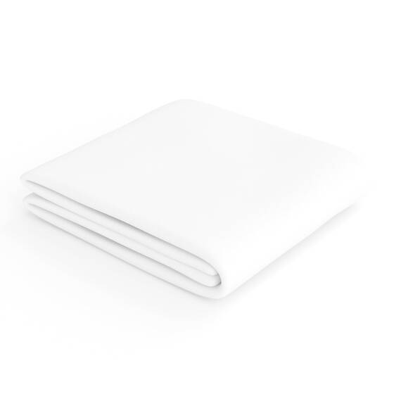 Amazon Basics Jersey Spannbettlaken, 100% Baumwolle, Spannbetttuch - Matratzenhöhe bis 30 cm, 180 x 200 cm, Weiß