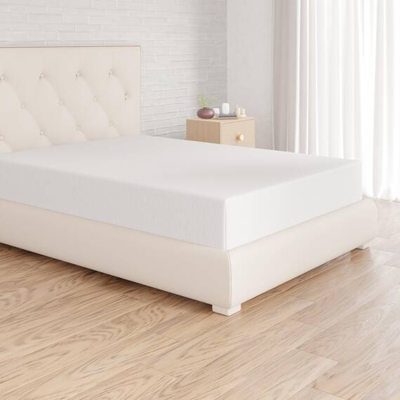 Amazon Basics Jersey Spannbettlaken, 100% Baumwolle, Spannbetttuch - Matratzenhöhe bis 30 cm, 160 x 200 cm, Weiß