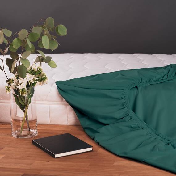 Blumtal® Baumwolle Spannbettlaken 90x200 cm Basics Jersey - Oeko-TEX zertifiziertes Spannbetttuch - Matratzenbezug 90x200 cm - Bettbezug - Leintuch - Silver Pine