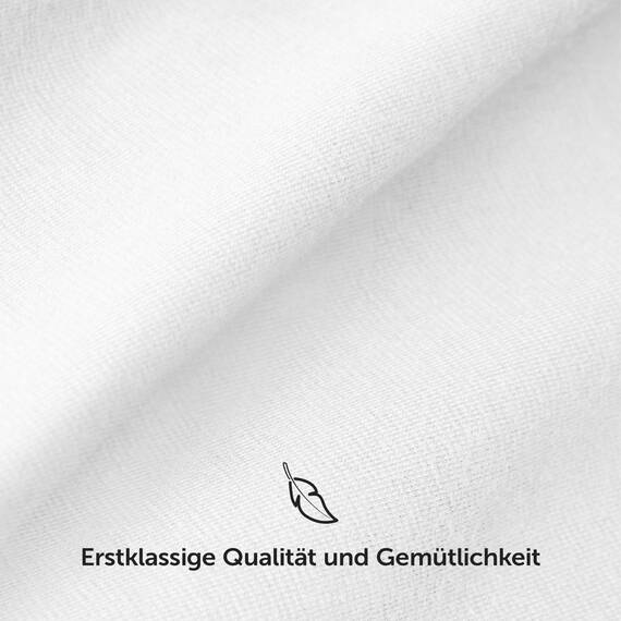 Blumtal Luxus Spannbettlaken 180x200cm Boxspringbett 2er Set bis 40cm Höhe - Oeko-Tex Zertifizierte Baumwoll Bettlaken 180x200 Boxspringbett - Spannbettlaken 180x200cm Baumwolle - Weiss