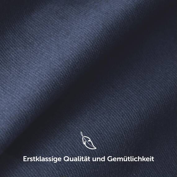 Blumtal Luxus Spannbettlaken 200x200 Boxspringbett 2er Set bis 40cm Höhe - Oeko-Tex Zertifizierte Baumwoll Bettlaken - Spannbettlaken 200x200 Baumwolle - Dark Ocean Blue