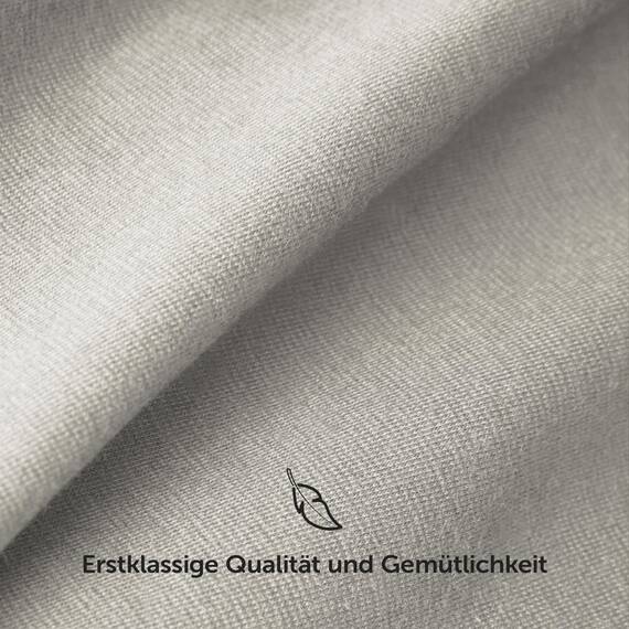 Blumtal Luxus Spannbettlaken 200x200 Boxspringbett 2er Set bis 40cm Höhe - Oeko-Tex Zertifizierte Baumwoll Bettlaken - Spannbettlaken 200x200 Baumwolle - Moonlight Grey