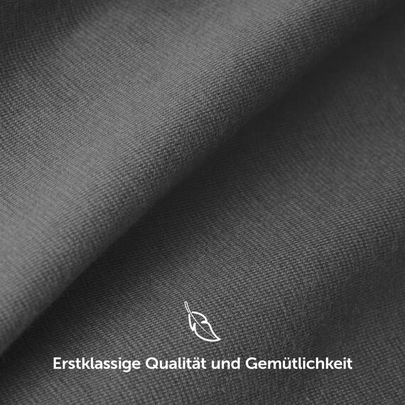 Blumtal Luxus Spannbettlaken 200x200 Boxspringbett bis 40cm Höhe - Oeko-Tex Zertifizierte Baumwoll Bettlaken 200x200 - Grau