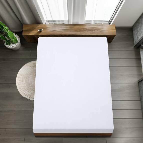 Utopia Bedding - Spannbettlaken 100x200cm - Weiß - Gebürstete Mikrofaser Spannbetttuch - 35 cm Tiefe Tasche