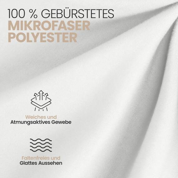 Utopia Bedding - 2er Set Spannbettlaken 200x200cm - Weiß - Oeko-Tex Zertifiziertes - Gebürstete Mikrofaser Spannbetttuch - 35 cm Tiefe Tasche