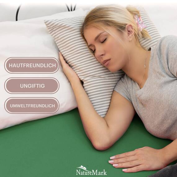NatureMark 2er Pack Jersey Spannbettlaken, Spannbetttuch 100% Baumwolle in vielen Größen und Farben MARKENQUALITÄT ÖKOTEX Standard 100 | 120x200 cm - dunkel grün