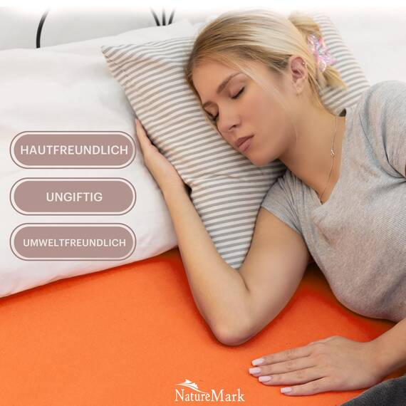 NatureMark 2er Pack Jersey Spannbettlaken, Spannbetttuch 100% Baumwolle in vielen Größen und Farben MARKENQUALITÄT ÖKOTEX Standard 100 | 90 x 200 cm - 100 x 200 cm - terrakotta