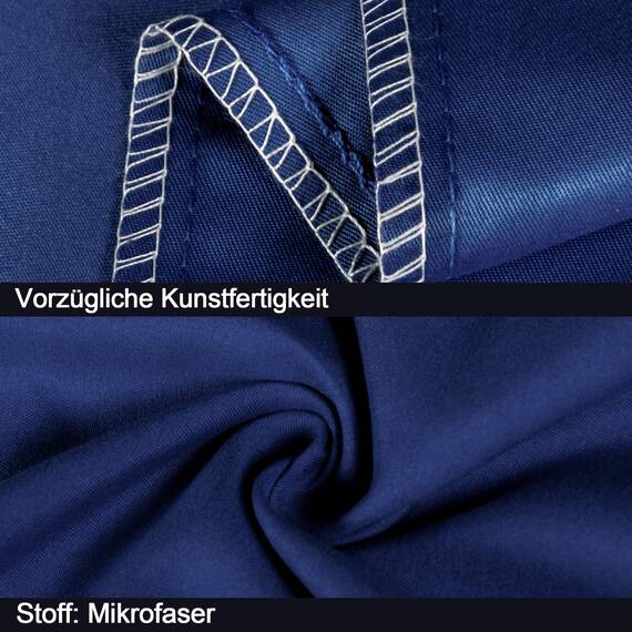 NTBAY 2er Set Kissenbezug 40x40 cm 100% Mikrofaser Kissenhülle, Superweicher Kopfkissenbezug, Marine Blau