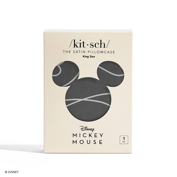Kitsch Kissenbezug aus Satin mit Mickey/Minnie-Motiv, weicher als Seide, für Haar und Haut, kühlende Kissenbezüge aus Satin mit Reißverschluss, Kingsize, Mickey Maze