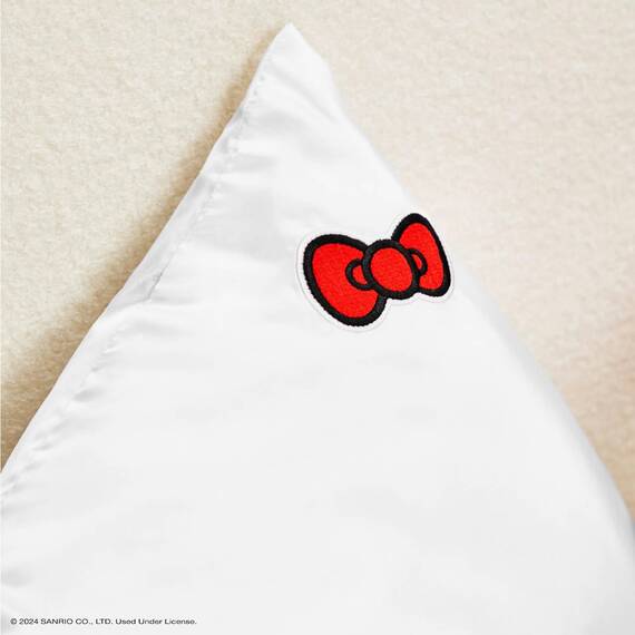 Kitsch Hello Kitty Satin-Kissenbezug mit Reißverschluss für Haare, weicher als Seidenkissenbezüge, kühlende Kissenbezüge, maschinenwaschbar, faltenfrei, Satin-Kissenbezüge, King-Size, 48 x 91 cm,