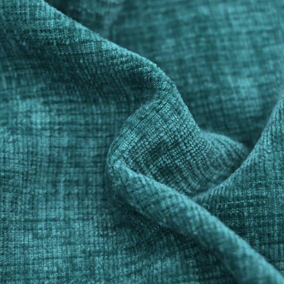 CaliTime Gemütliche Kissenbezüge für Couch, Sofa, Heimdekoration, einfarbig, weiches Chenille, 50 x 50 cm, Blaugrün, 2 Stück
