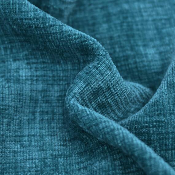 CaliTime Kissenbezüge Kissenhülle 2 Stück Cosy Kissenbezüge für Couch Sofa Heimdekoration Solide Gefärbt Weich Chenille 45cm x 45cm Deep Sea Blue