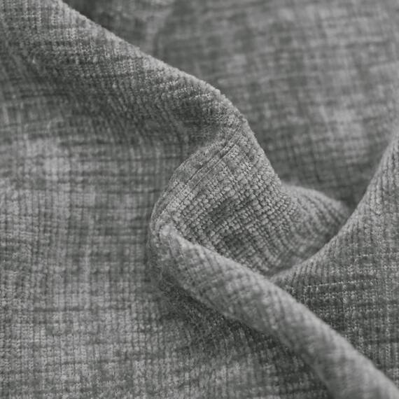 CaliTime Kissenbezüge Kissenhülle 2 Stück Cozy Kissenbezüge für Couch Sofa Heimdekoration Solide Gefärbt Weich Chenille 55cm x 55cm Mittelgrau