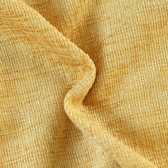 CaliTime Kissenbezüge Kissenhülle 2 Stück Cozy Kissenbezüge für Couch Sofa Heimdekoration Solide Gefärbt Weich Chenille 40cm x 40cm Gold