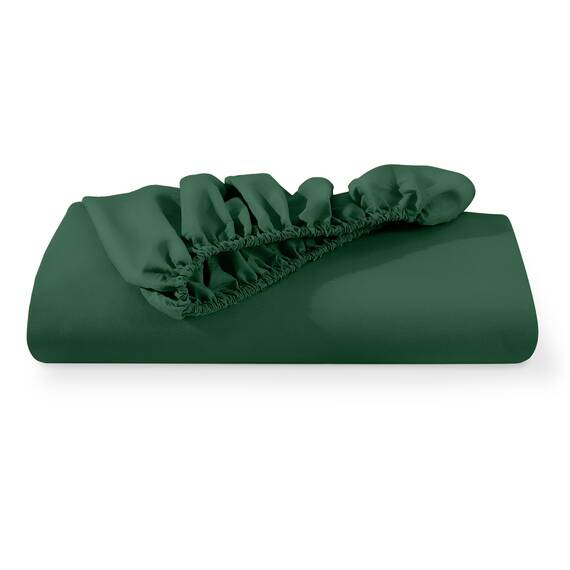 Bare Home Spannbettlaken für King-Size-Bett, hochwertiges 1800 ultraweiches Mikrofaser, knitterfrei, tiefe Tasche, 38 cm tief, King-Size-Spannbetttuch (Kingsize, Waldgrün)