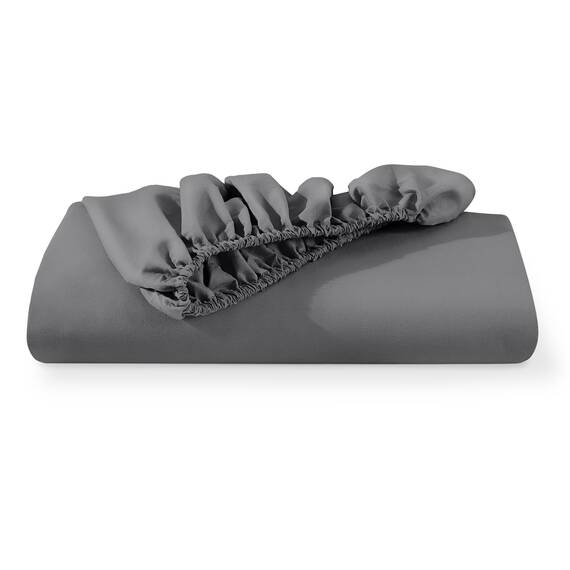Bare Home Spannbettlaken für King-Size-Bett, Premium-Mikrofaser, ultraweiches 1800 Mikrofaser, knitterfrei, tiefe Tasche, 35 cm tief, King-Size-Spannbetttuch (Kingsize, Grau)