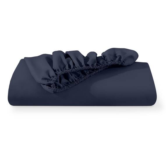 Bare Home Spannbettlaken für Super-King-Size-Betten – Premium 1800 ultraweiche Mikrofaser – ultraweich knitterfrei – Tiefe Tasche – 35 cm tief (Super-King-Size-Bett, Mitternachtsblau)