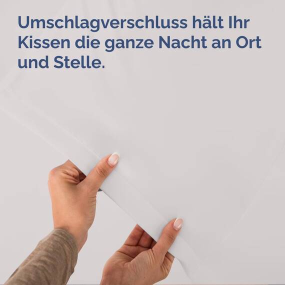Kissenbezüge 80x80 cm Hellgrau im 2er-Pack - Weiche Kopfkissenbezüge aus Mikrofaser - Atmungsaktive, pflegeleichte und knitterfreie Kissenhüllen - Maschinenwaschbar mit Hotelverschluss - Oeko-TEX