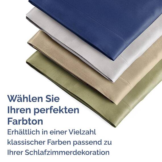Kissenbezüge 50x80 cm Dunkelgrau im 2er-Pack - Weiche Kopfkissenbezüge aus Mikrofaser - Atmungsaktive, pflegeleichte und knitterfreie Kissenhüllen - Maschinenwaschbar mit Hotelverschluss - Oeko-TEX