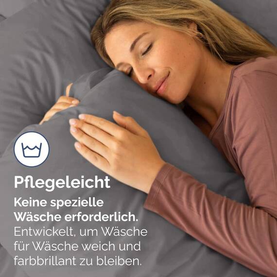 Kissenbezüge 80x80 cm Dunkelgrau im 2er-Pack - Weiche Kopfkissenbezüge aus Mikrofaser - Atmungsaktive, pflegeleichte und knitterfreie Kissenhüllen - Maschinenwaschbar mit Hotelverschluss - Oeko-TEX
