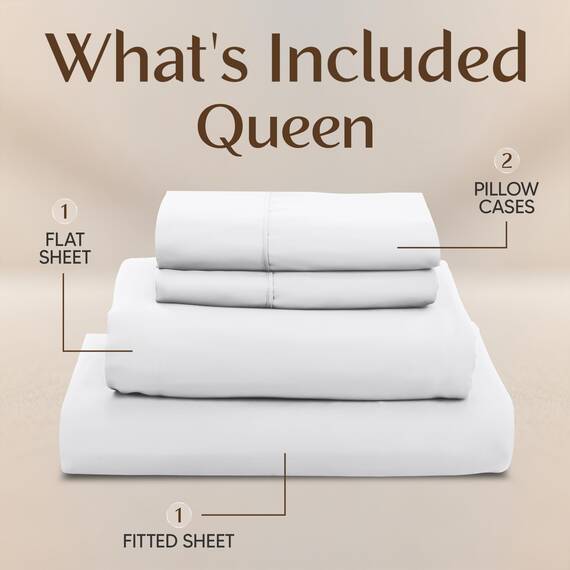 Utopia Bedding Bettlaken Set - Polyester-Microfaser, Spannbettlaken, Bettlaken und Kissenbezüge